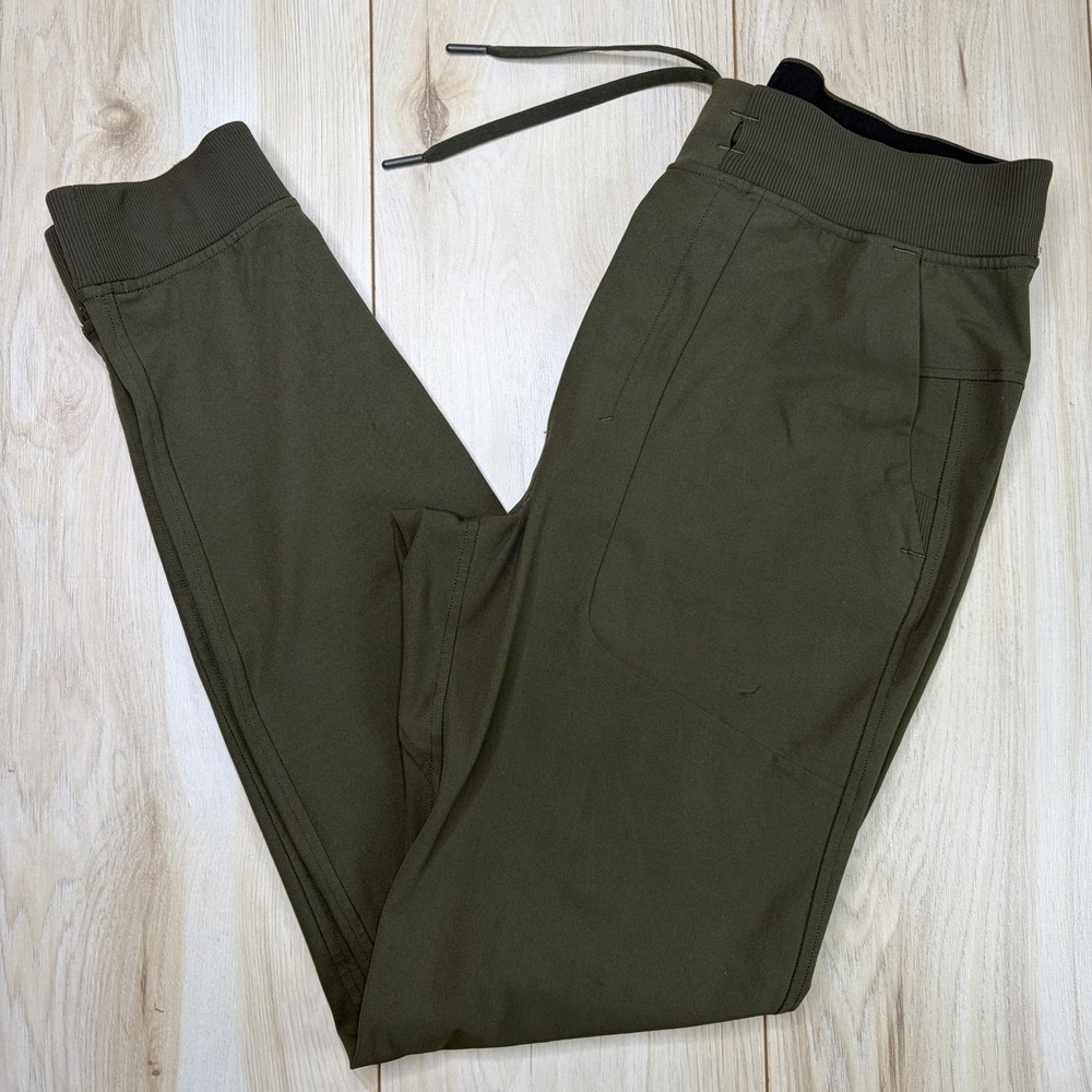 Lululemon ABC Jogger Mens Medium Green Slim Fit Pants LM5AJOS Stretch